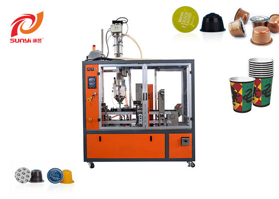 Skp-1 Single Lane New Type Multi-Functional Lavazza A Modo Mio Coffee Capsule  Filling And Sealing Machine