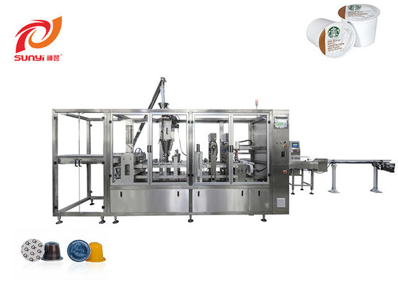 Kcup Newest Factory Manufacture Four Lanes Filling Sealing Machine Kcup Capsule Filling Machine
